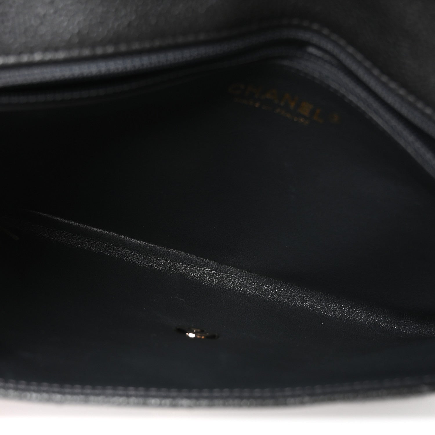 Chanel Caviar Quilted Flap Clutch Dark Grey 5 of 11