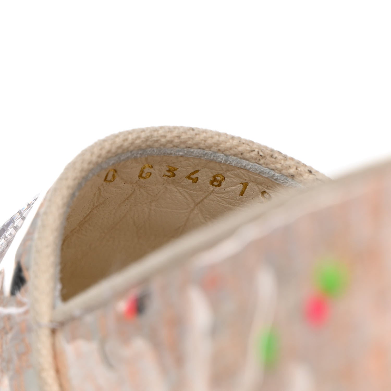 Chanel PVC Tweed CC Espadrilles 40 Coral White Transparent 6 of 9
