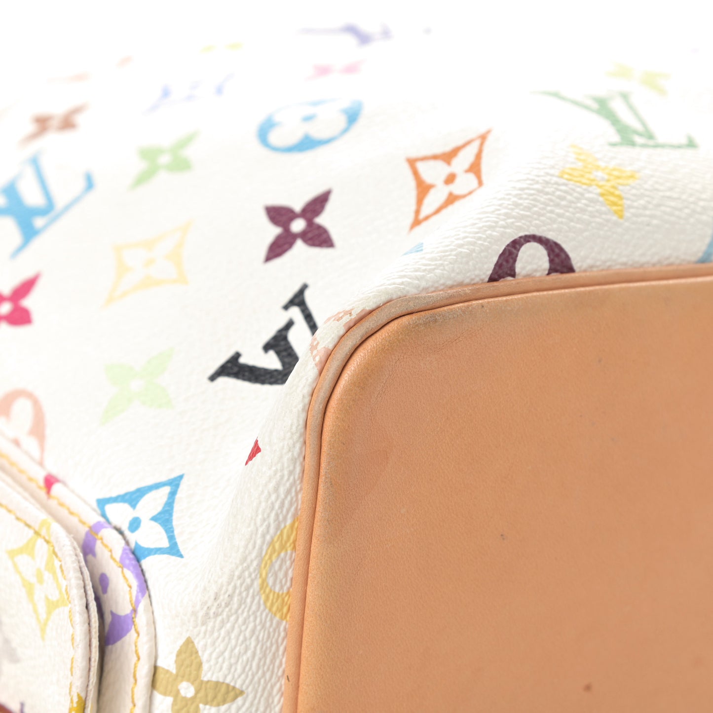 Monogram Multicolor Petit Noe White
