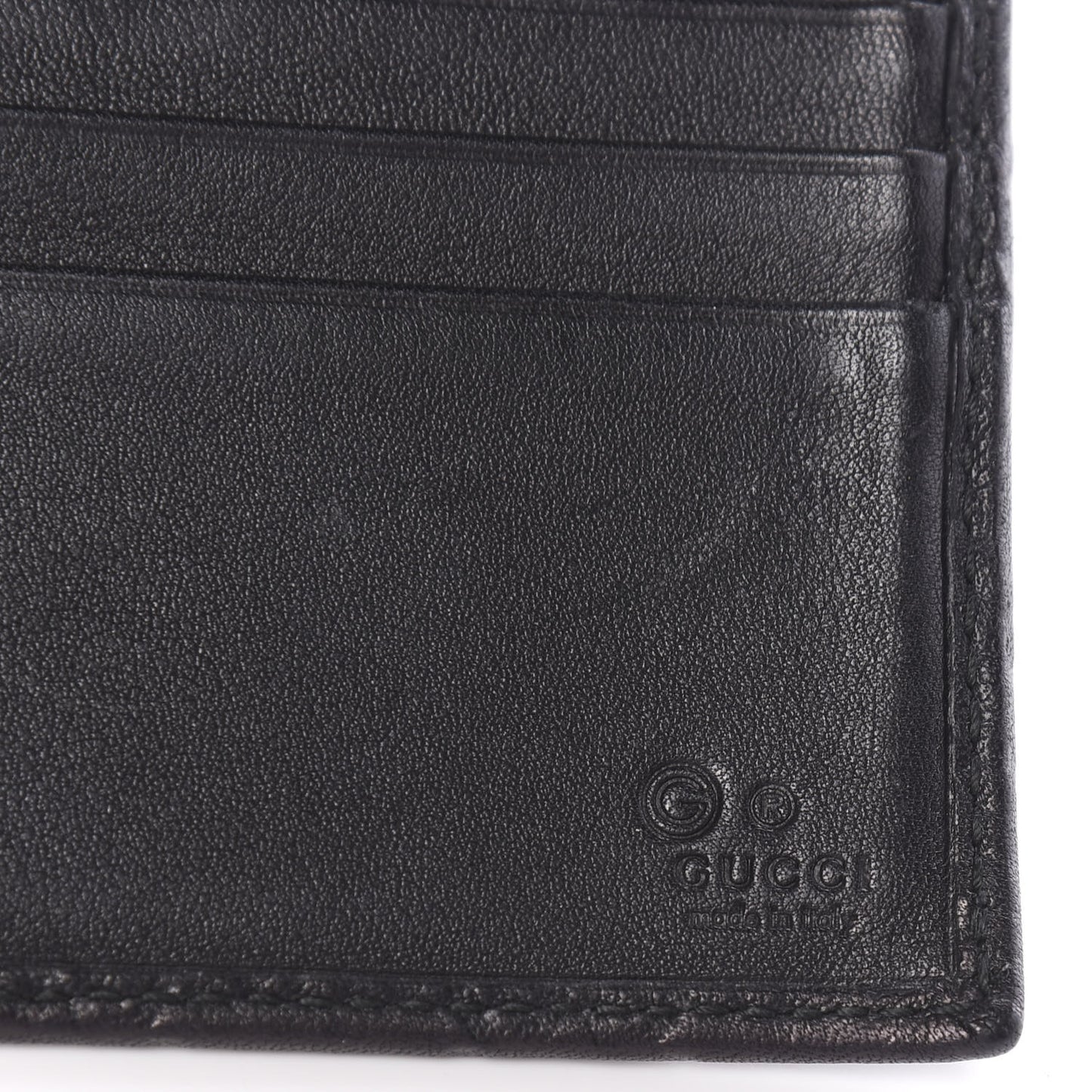 Guccissima Continental Flap Wallet Black