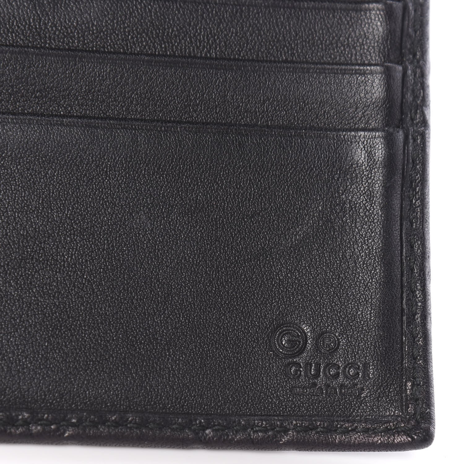 Gucci Guccissima Continental Flap Wallet Black 5 of 16