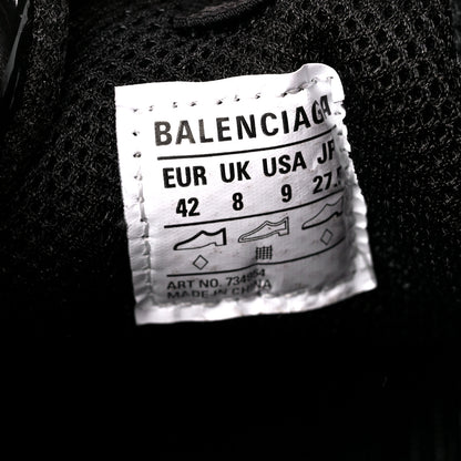 Balenciaga Shiny Rubber Mens Triple S Sneakers 42 Black 8 of 8