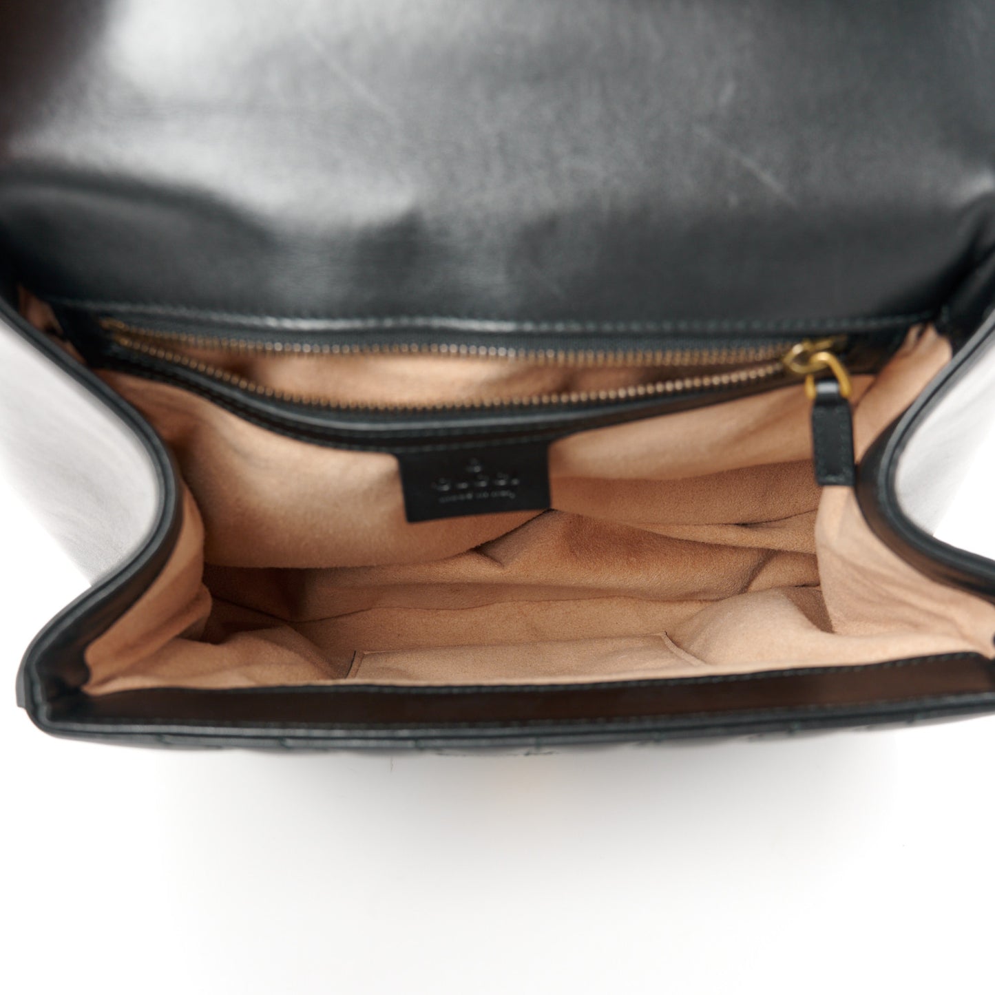 Calfskin Bamboo Trapuntata Queen Margaret Backpack Black