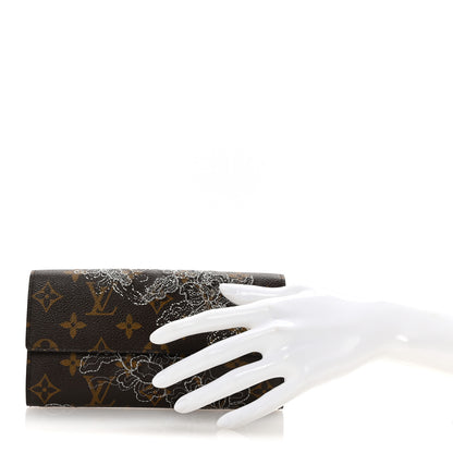 Louis Vuitton Monogram Dentelle Sarah Wallet Silver 2 of 7