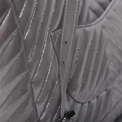 Chanel Metallic Calfskin Chevron Quilted Small Urban Spirit Backpack Silver 20 of 31