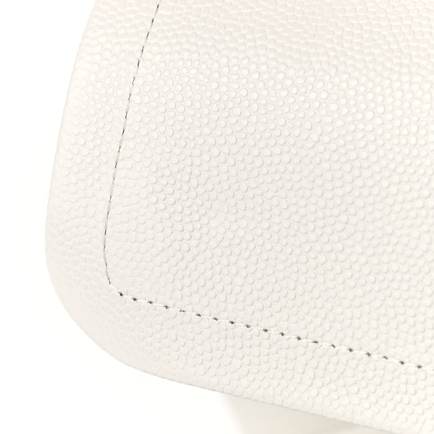 Caviar Quilted Small Double Flap White