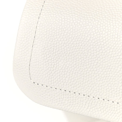 Chanel Caviar Quilted Small Double Flap White 10 of 10