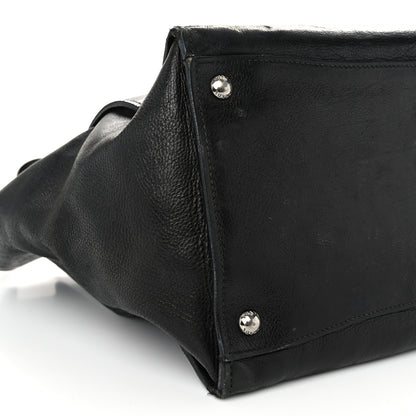 Prada Glace Calf Twin Pocket Tote Black 9 of 16