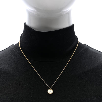 David Yurman 18K Yellow Gold Diamond Initial A Charm Necklace 2 of 5