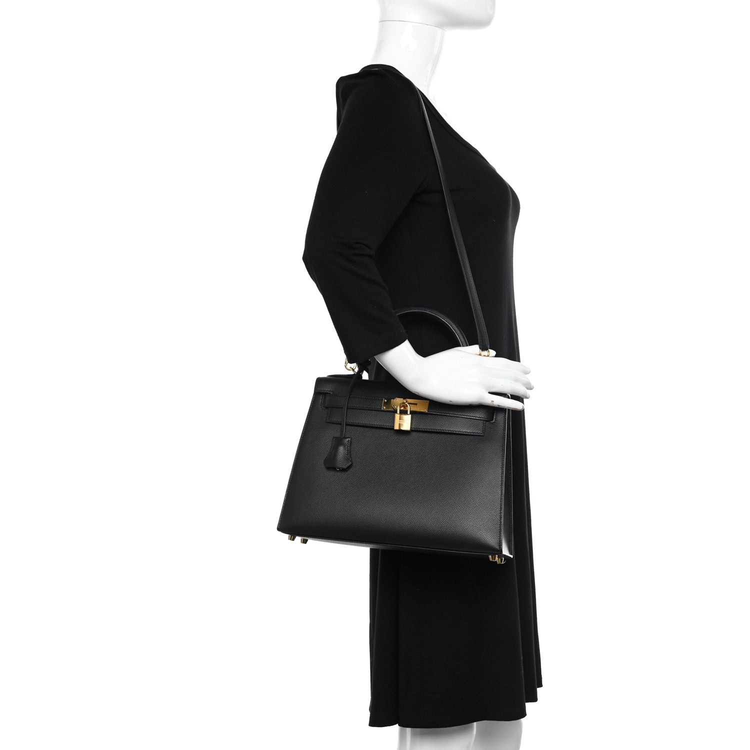 Hermes Epsom Kelly Sellier 28 Black 2 of 12