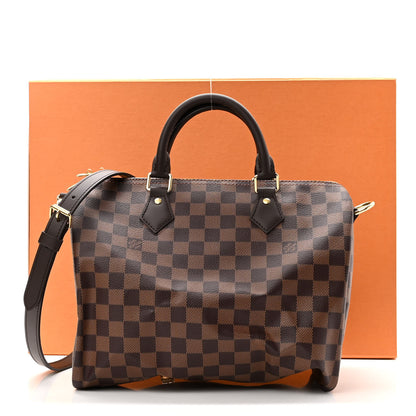 Louis Vuitton Damier Ebene Speedy Bandouliere 30 11 of 11