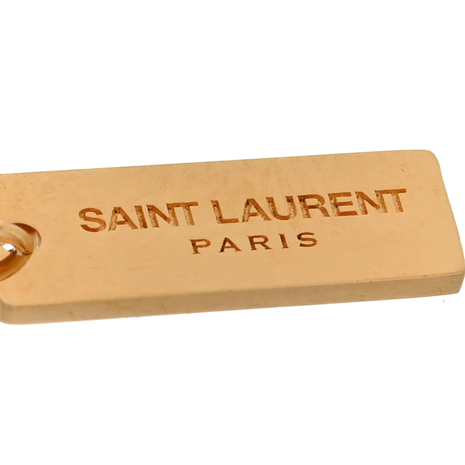 Saint Laurent Brass Monogram Twist Bracelet Gold 4 of 4