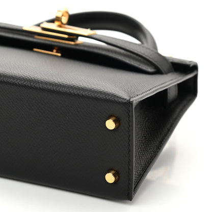 Hermes Epsom Mini Kelly Sellier 20 Black 10 of 11