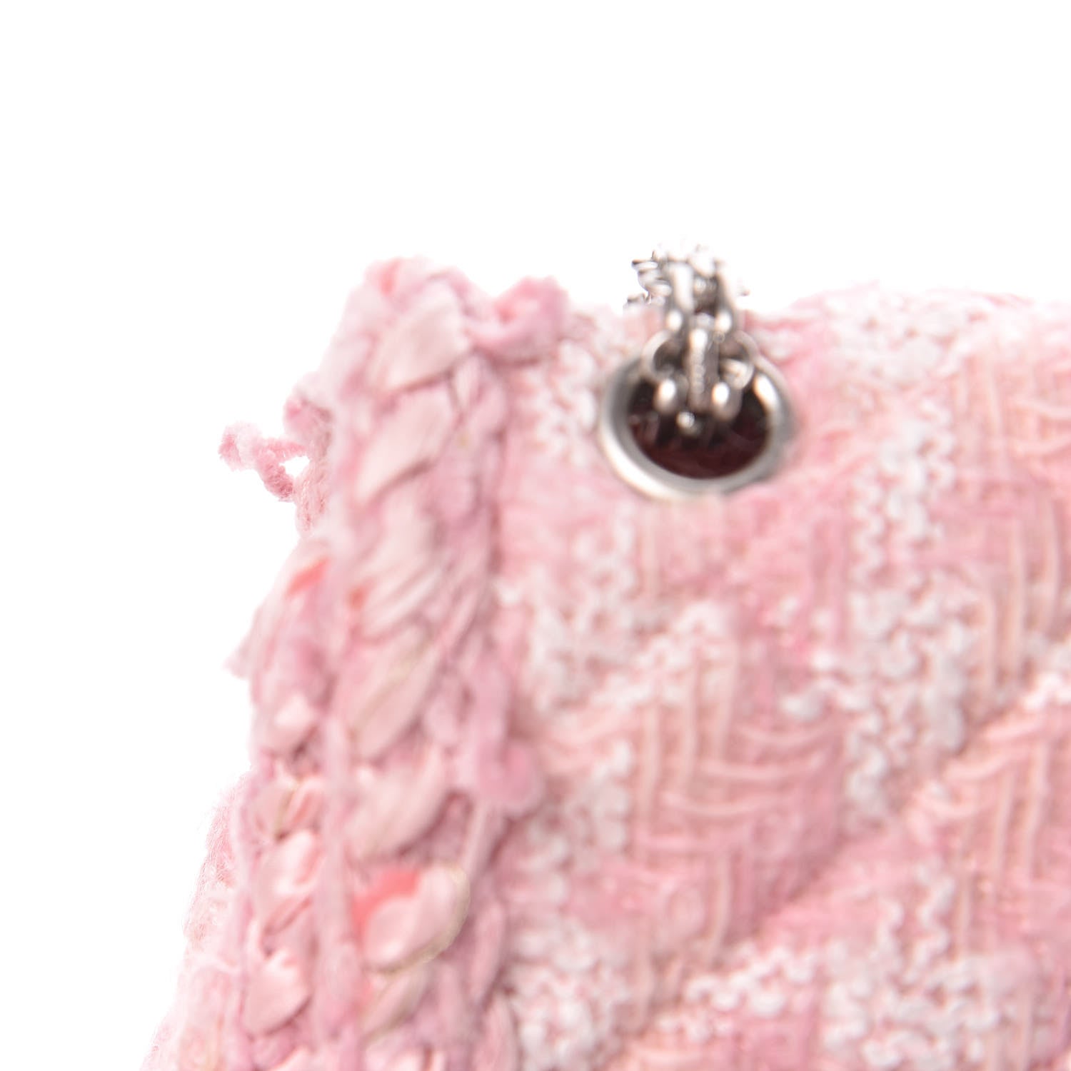 Chanel Tweed Braid Mini Reissue Square Flap Pink 14 of 17