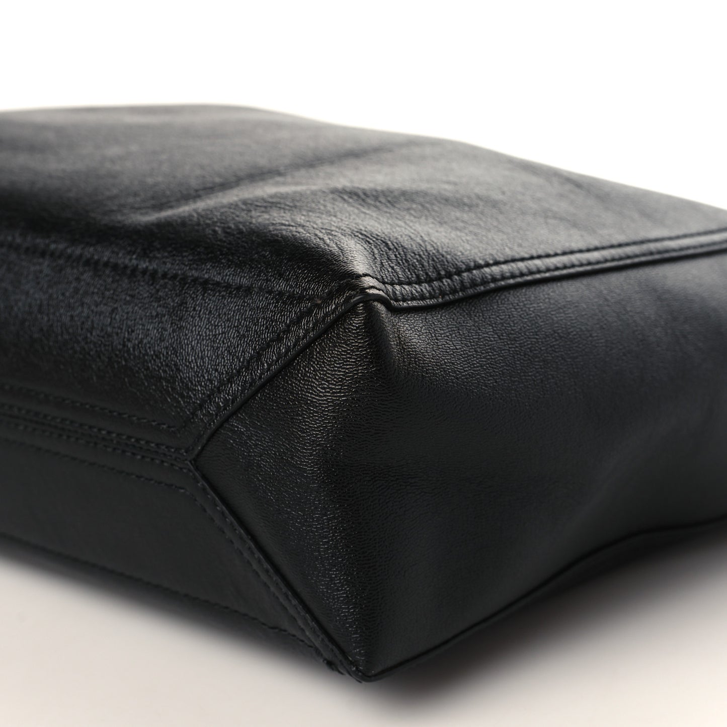 New Sakai Calfskin Lux Medium Dahlia Tote Black