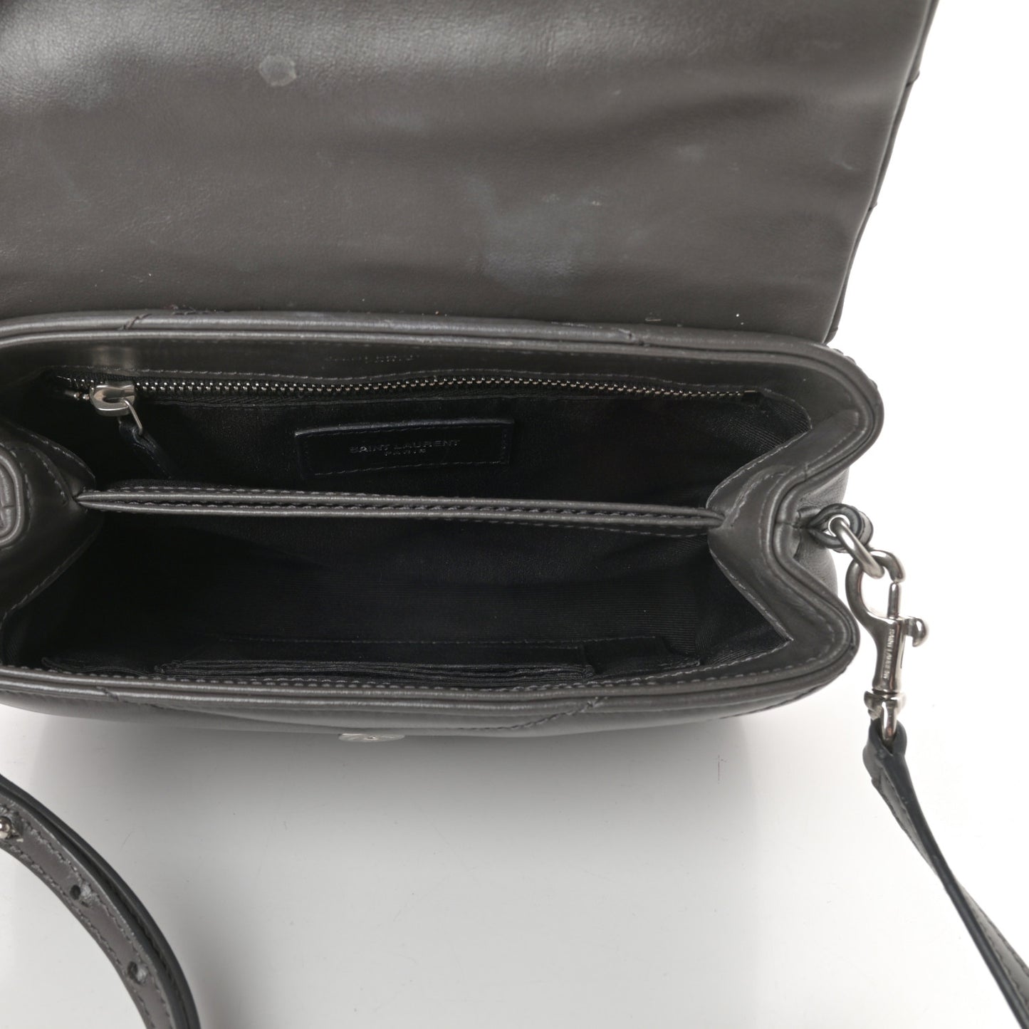 Calfskin Y Quilted Monogram Toy Loulou Crossbody Bag Storm