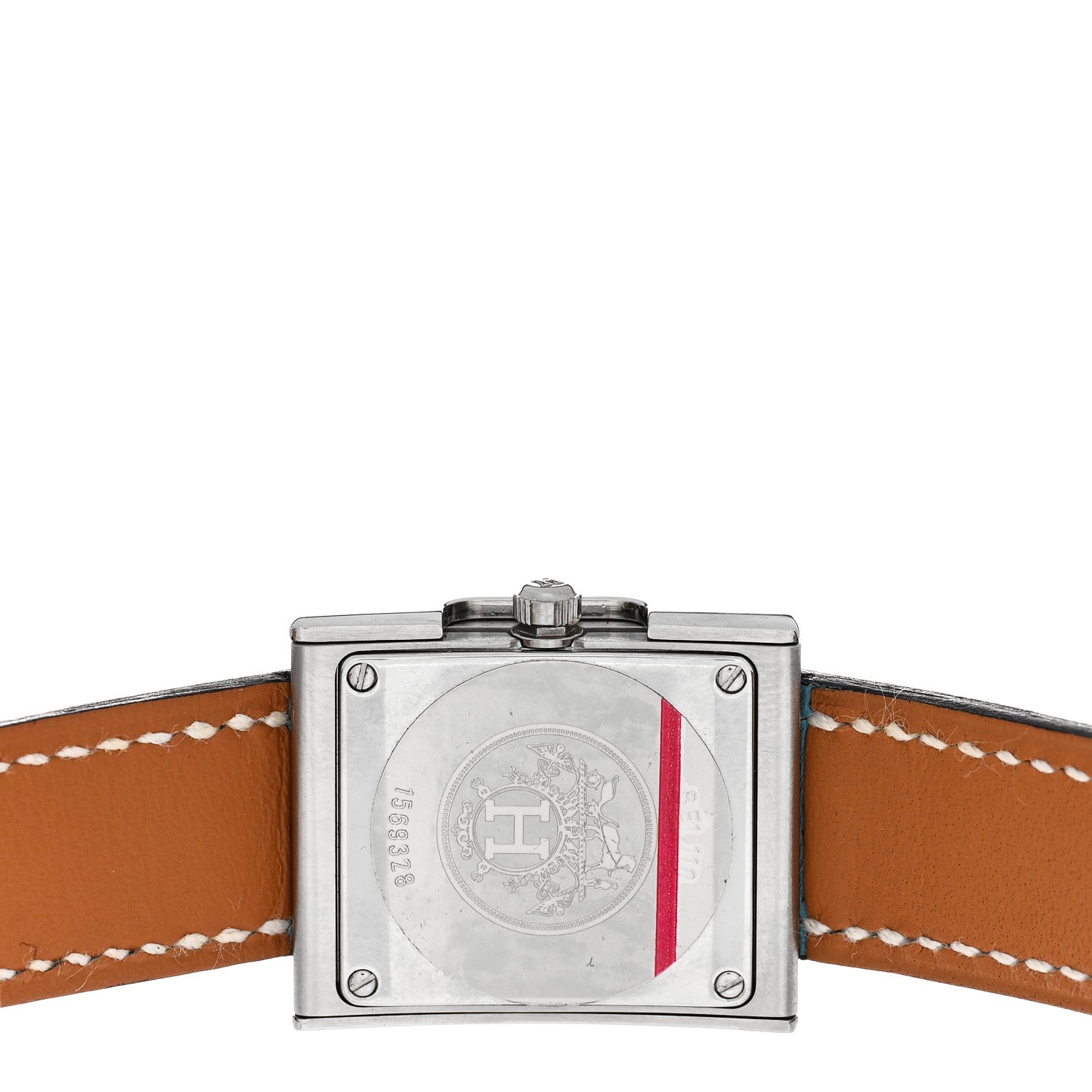 Hermes Stainless Steel Swift 22mm Belt Quartz Watch Blue Jean 4 of 6
