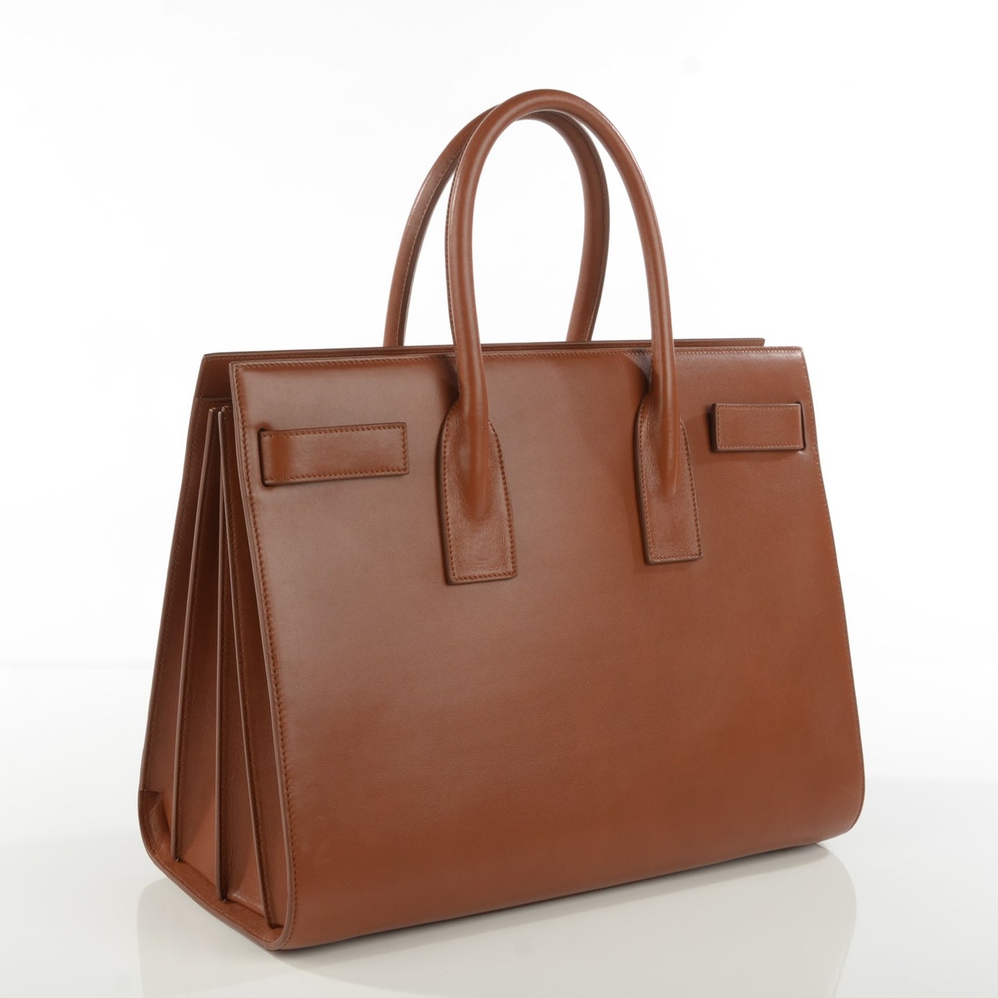 Calfskin Large Sac De Jour Carryall Cognac
