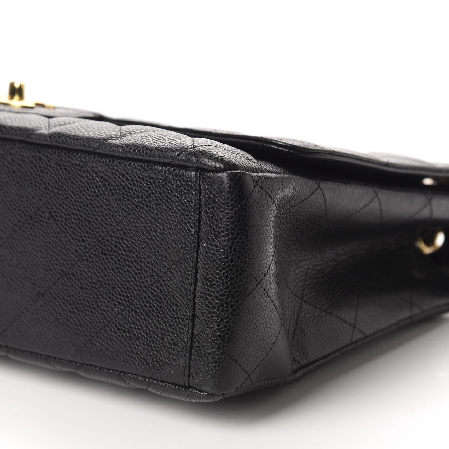 Caviar Quilted Maxi Single Flap Black