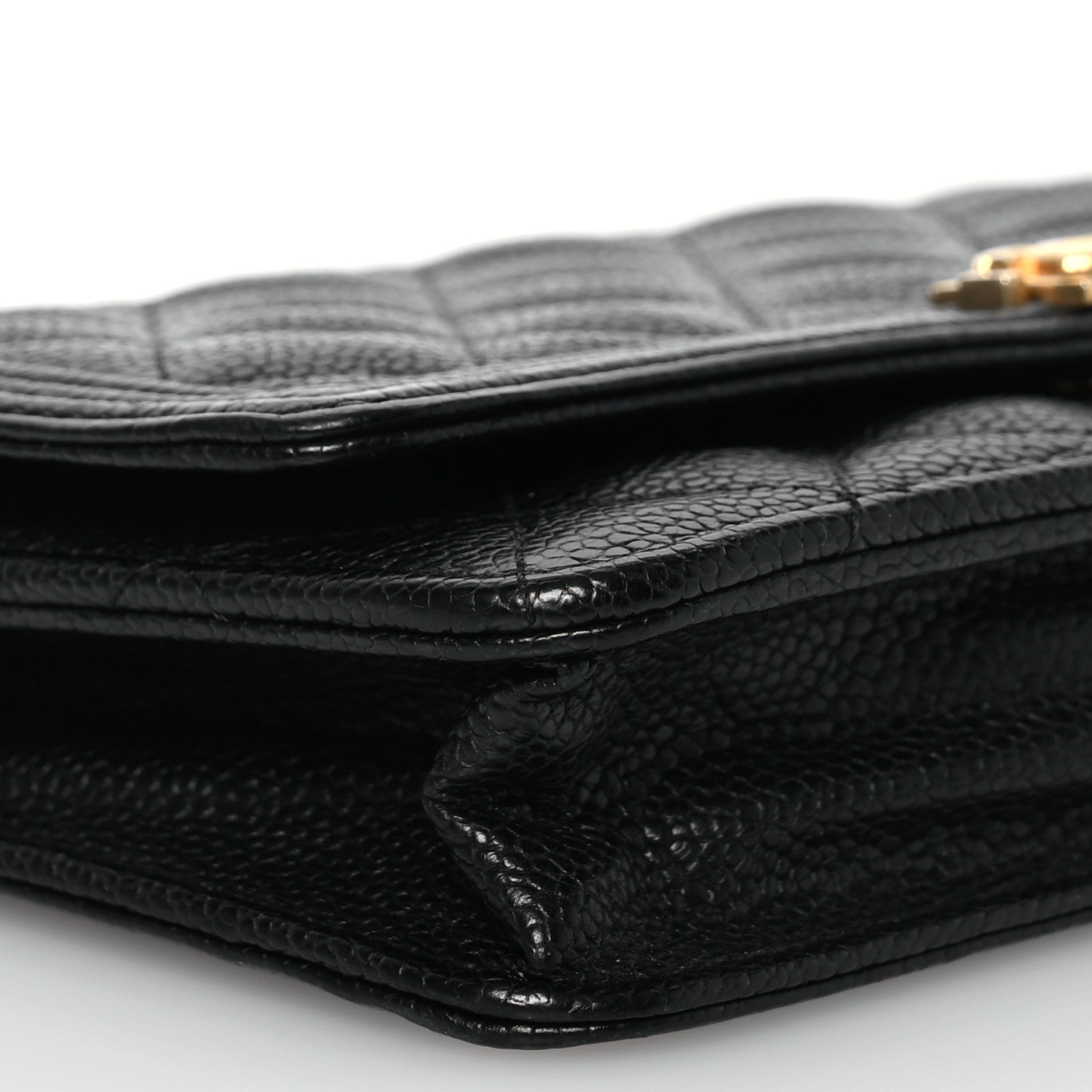 Chanel Caviar Quilted Boy Wallet On Chain WOC Black 14 of 18
