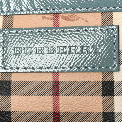 Burberry Haymarket Check Small Canterbury Tote Eucalyptus Grey 6 of 10