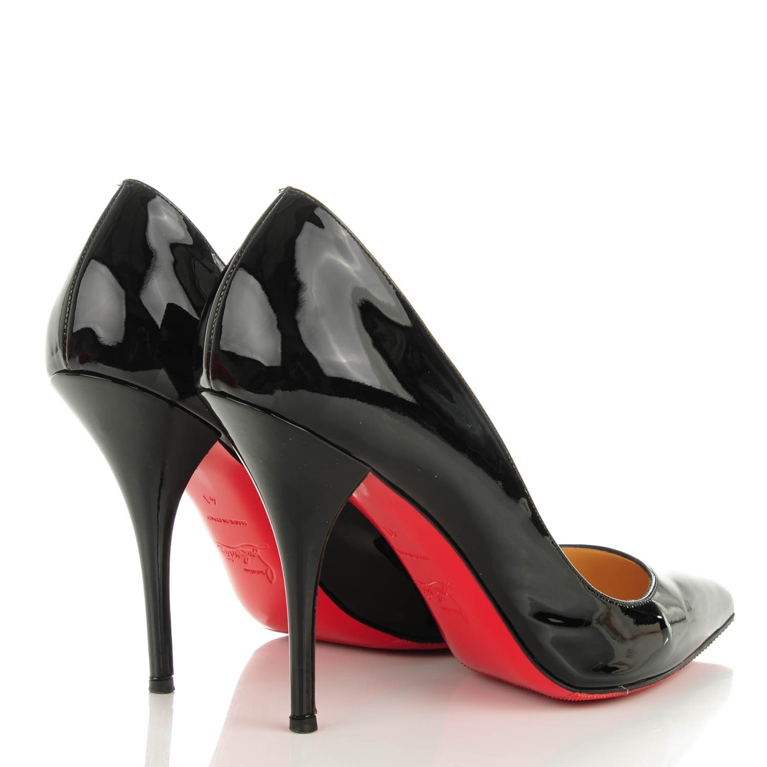 Christian Louboutin Patent Batignolles 100 Pumps 41 Black 4 of 8