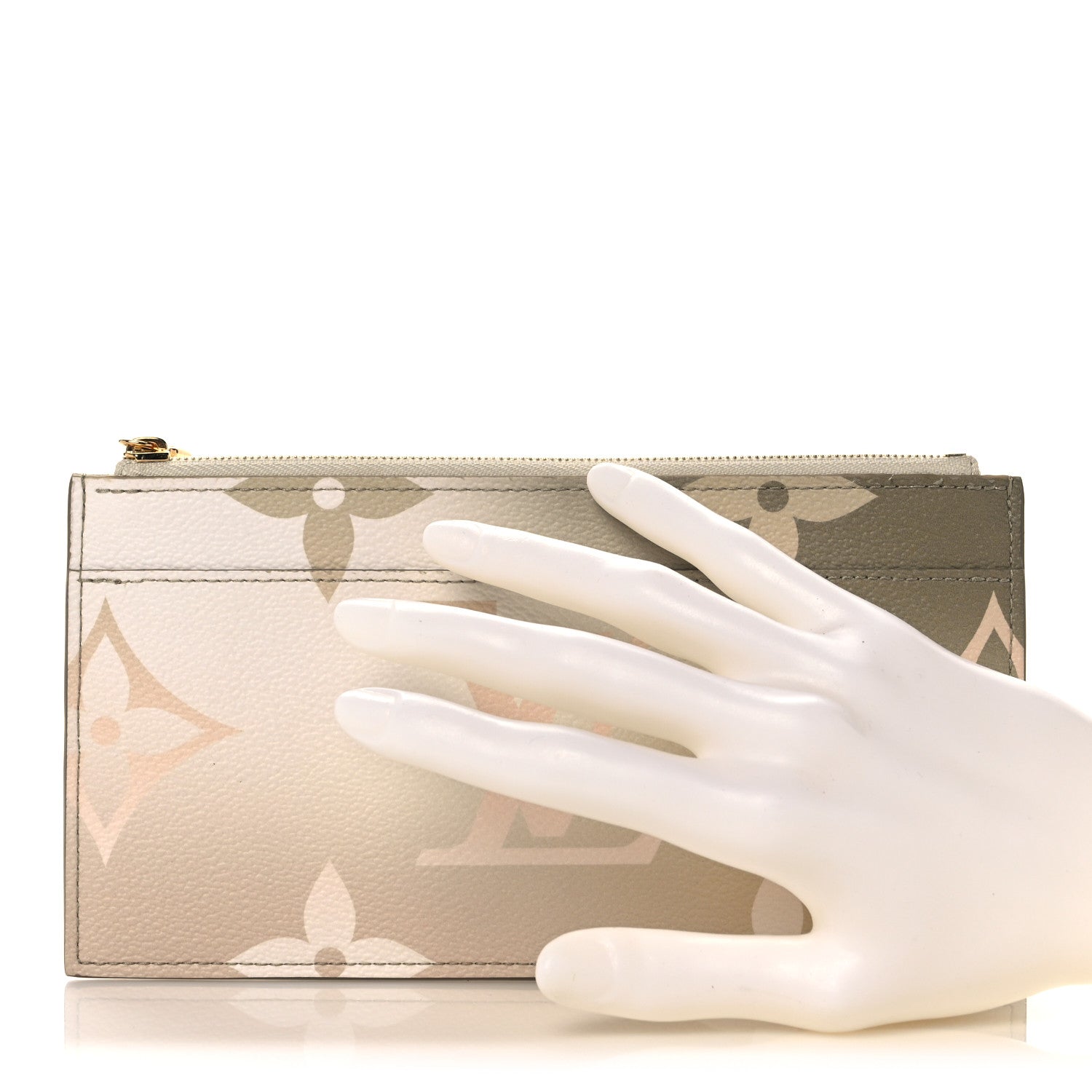 Louis Vuitton Monogram Giant Spring In The City Slim Purse Sunset Kaki 2 of 8