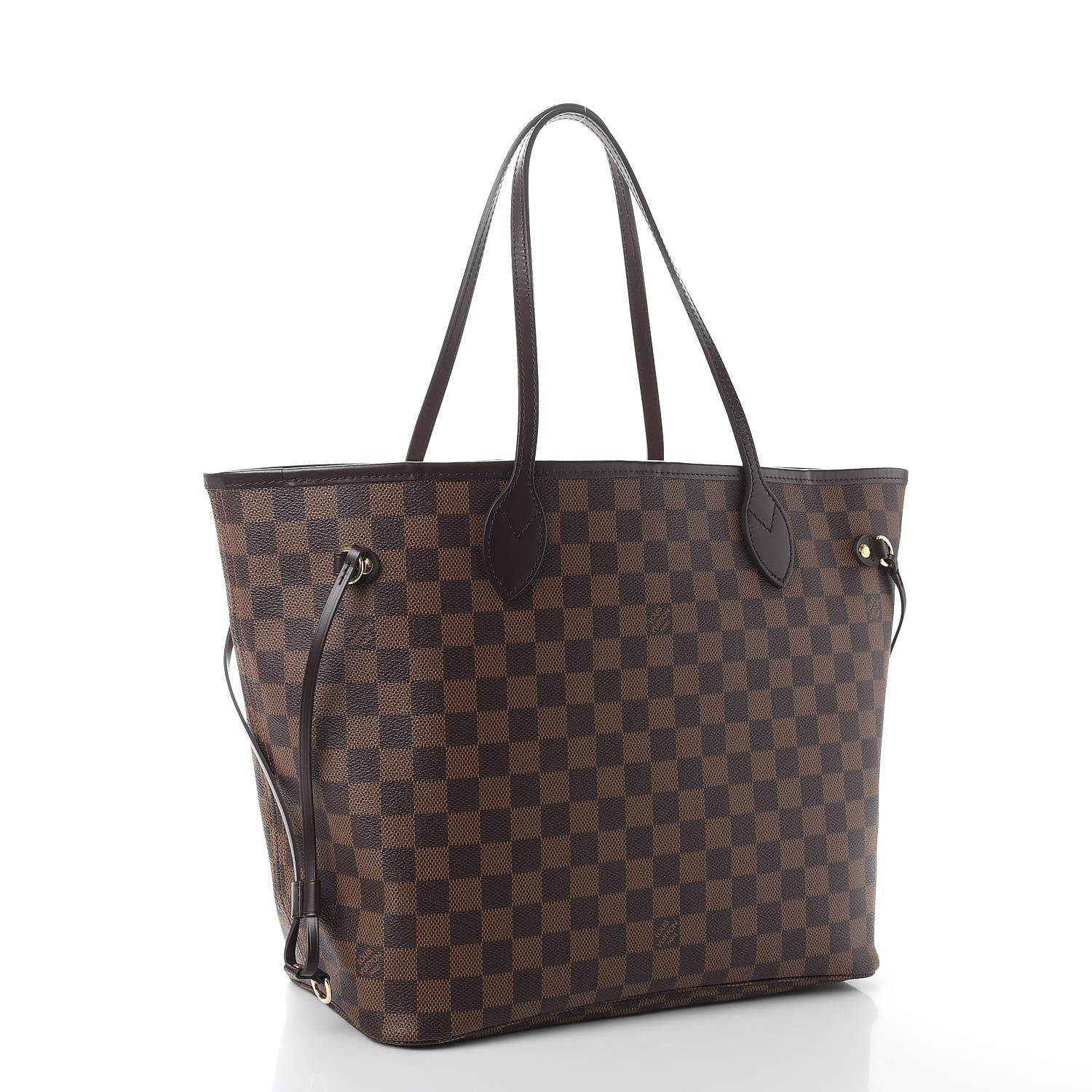Louis Vuitton Damier Ebene Neo Neverfull MM Rose Ballerine 4 of 11