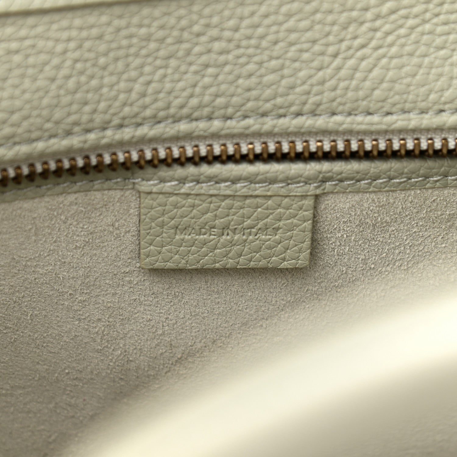 Celine Drummed Calfskin Nano Luggage Vert D'eau 6 of 10