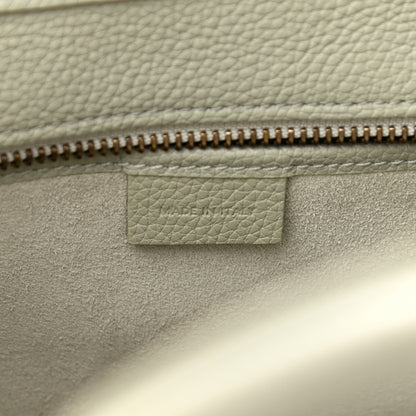 Celine Drummed Calfskin Nano Luggage Vert D'eau 6 of 10