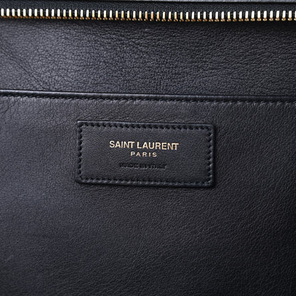 Saint Laurent Calfskin Small Monogram Downtown Cabas Black 6 of 12