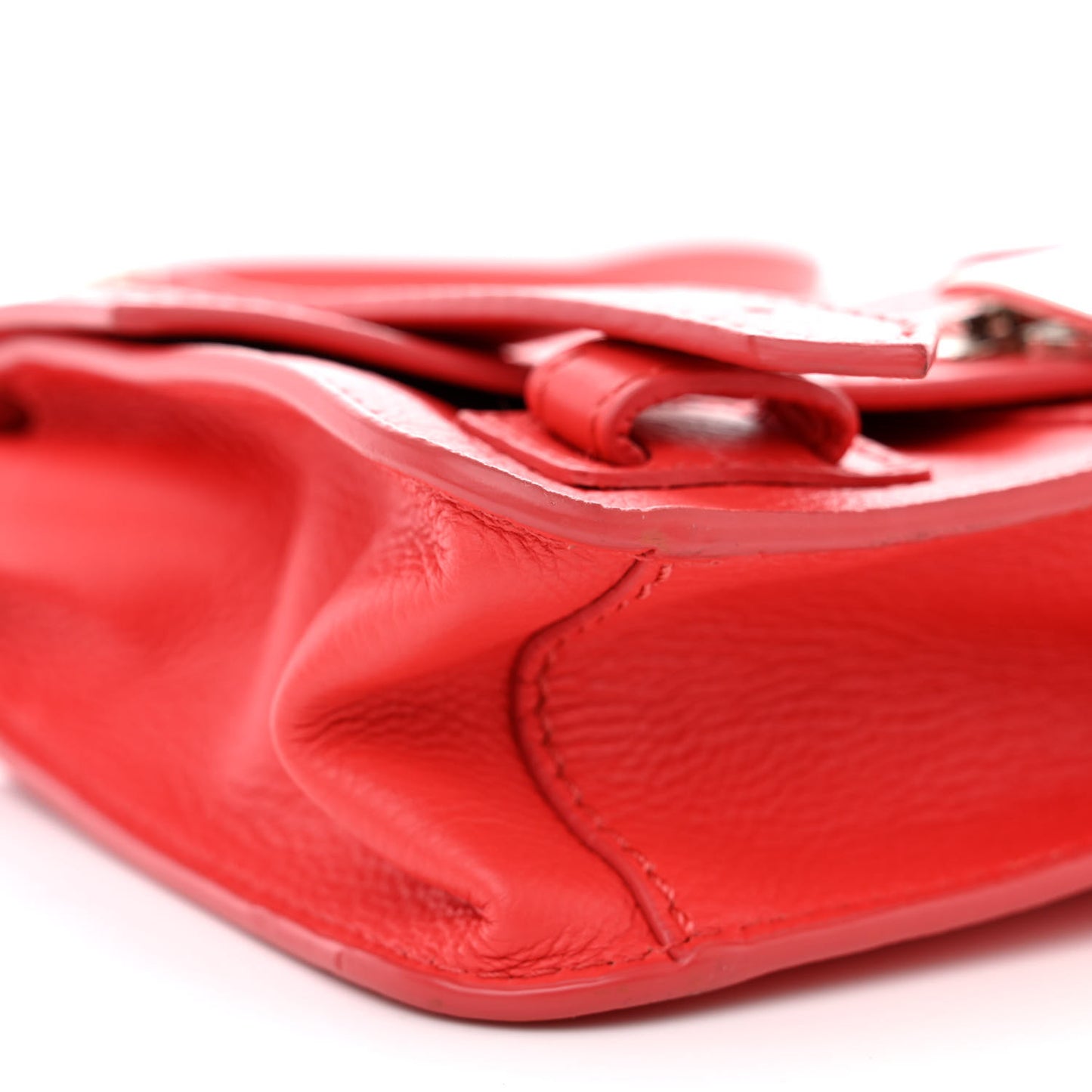 Lambskin PS1 Mini Pouch Messenger Deep Coral