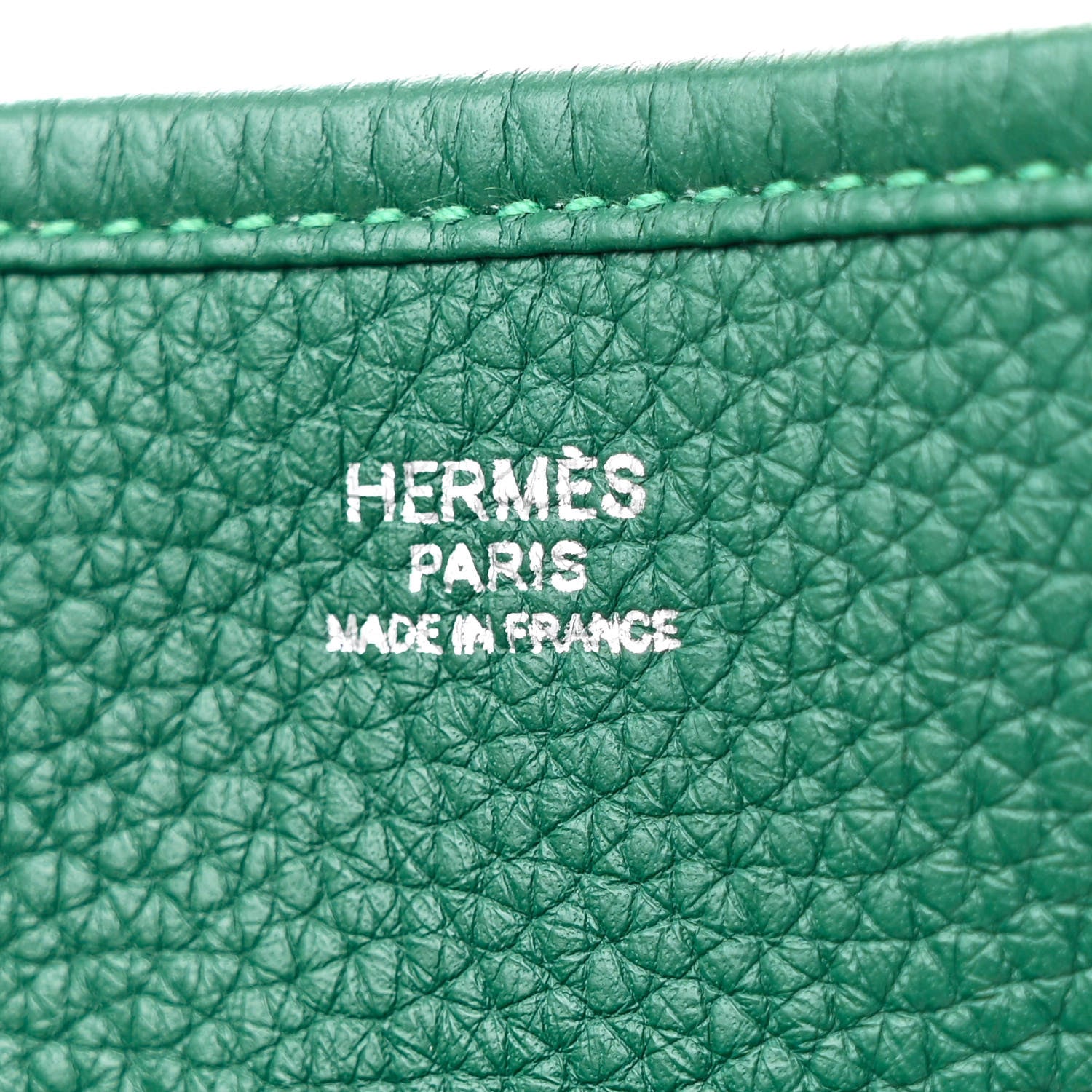 Hermes Taurillon Clemence EVELYNE III PM Malachite 6 of 13