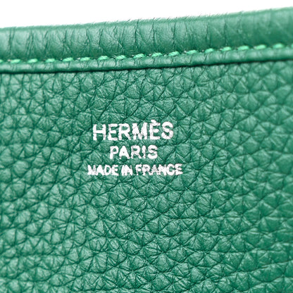 Hermes Taurillon Clemence EVELYNE III PM Malachite 6 of 13
