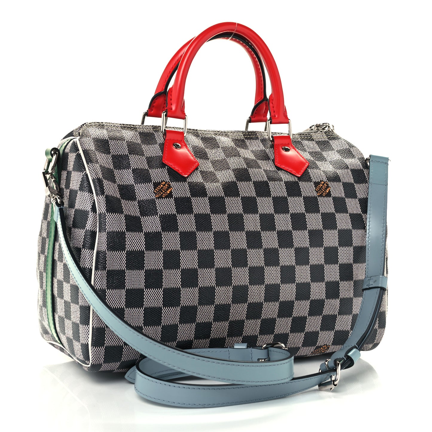 Damier Speedy Bandouliere 30 Black White