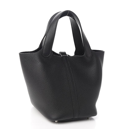 Hermes Taurillon Clemence Picotin Lock 18 PM Black 2 of 10