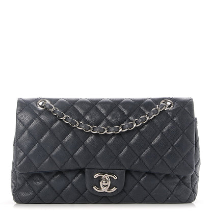Chanel Caviar Quilted Medium Double Flap Navy 1 of 8