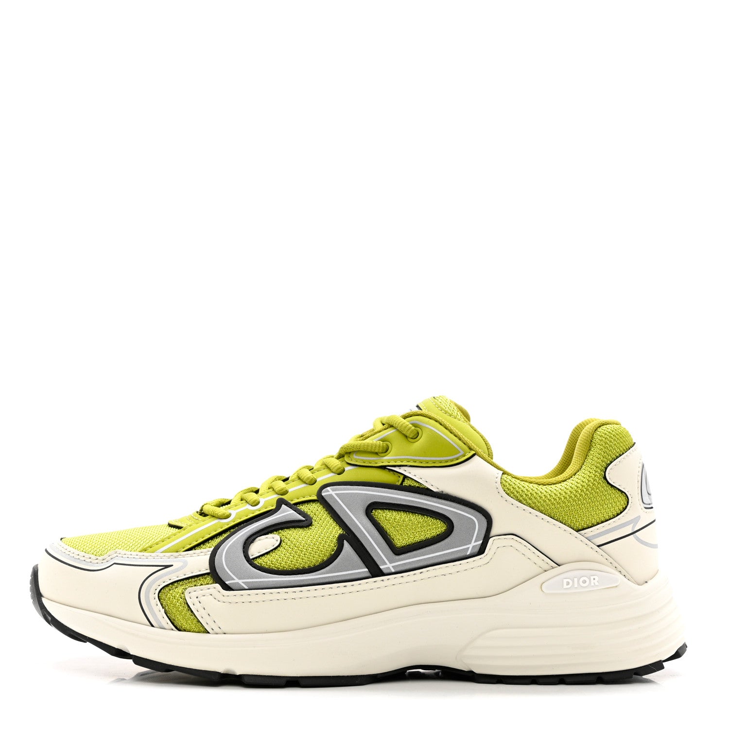 Christian Dior Technical Mesh Calfskin Mens B30 Sneakers 42 Green Grey 1 of 9