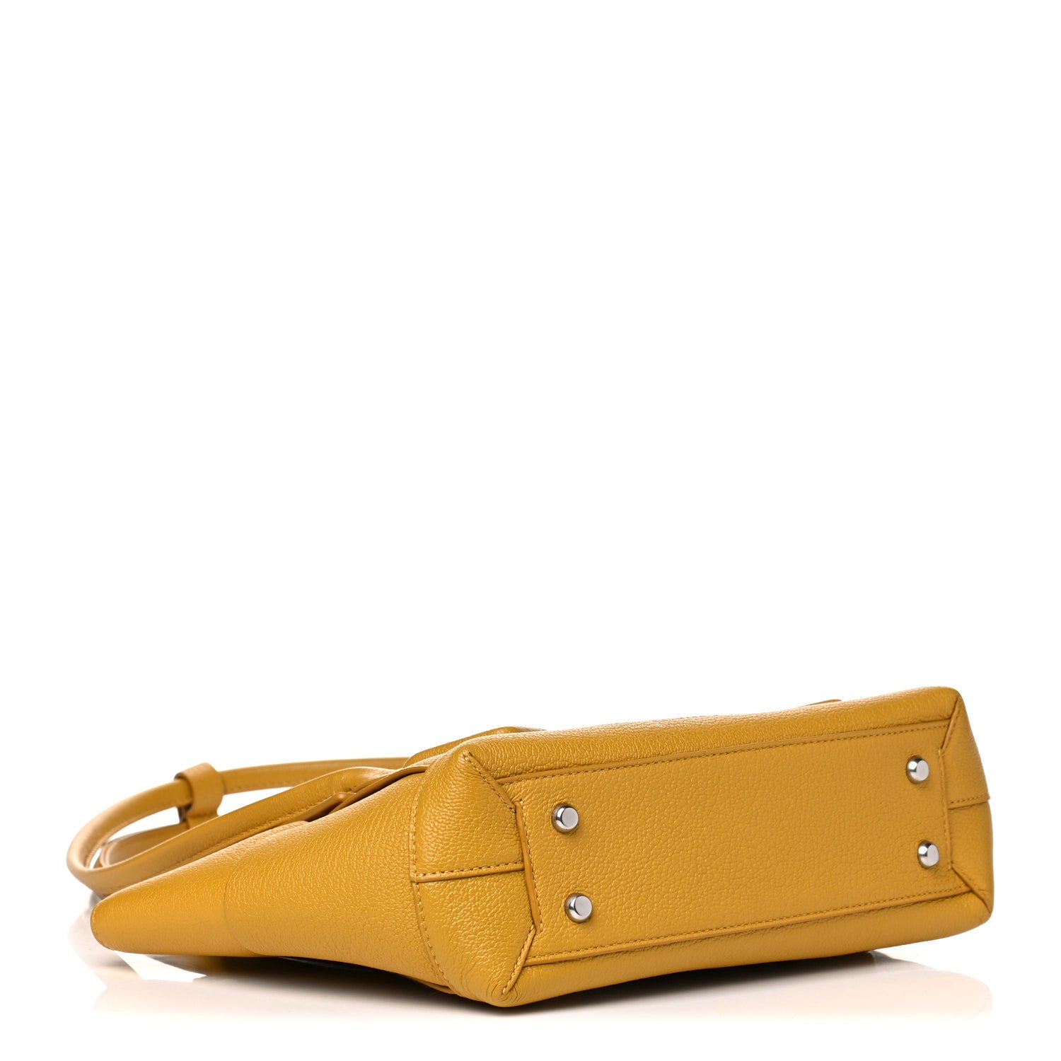 Bottega Veneta Grained Calfskin Maxi Intrecciato Arco 33 Yellow 4 of 10