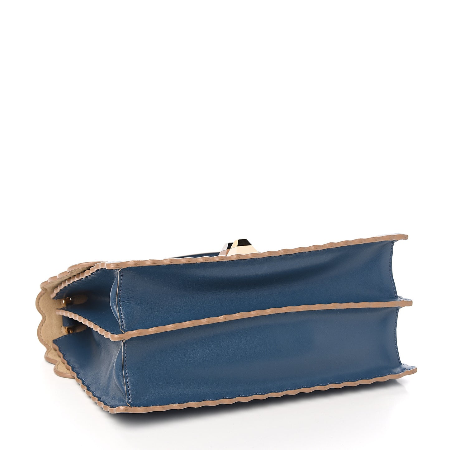 Vitello Liberty Scalloped Studded Kan I Shoulder Bag Balena