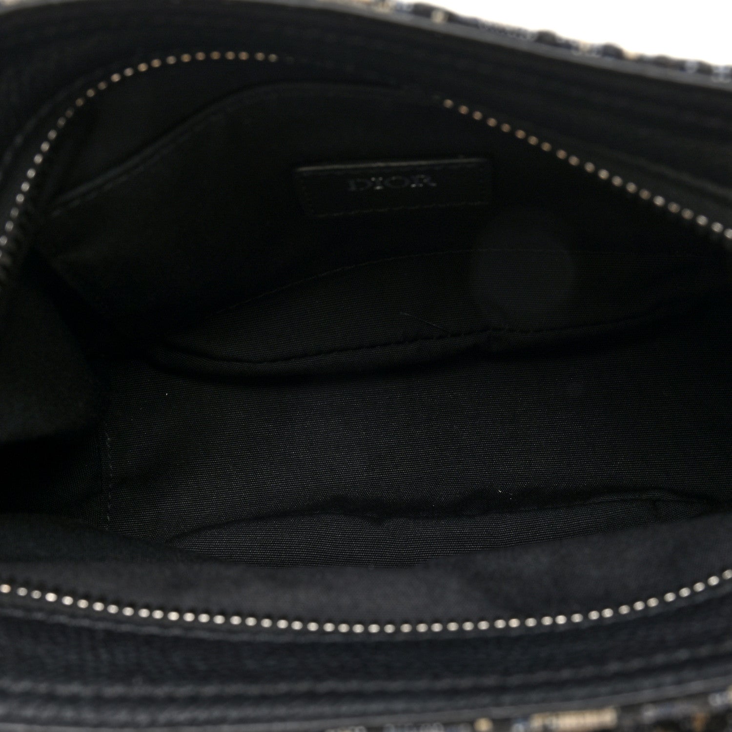 Christian Dior Oblique Mini Soft Saddle Bag Beige Black 5 of 8