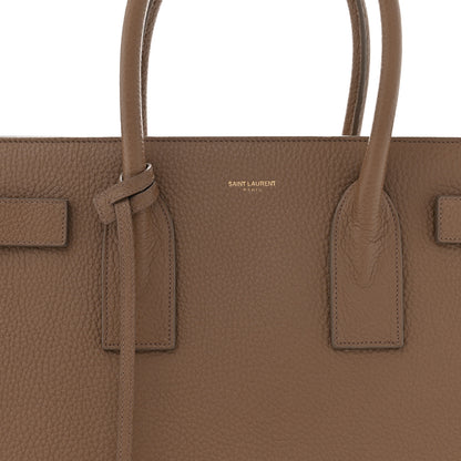 Saint Laurent Grained Calfskin Large Sac de Jour Carryall Taupe 8 of 12