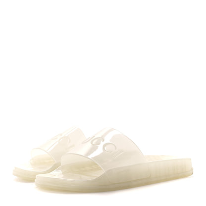 Gucci Rubber Mens Pursuit Slide Sandals 9 Transparent 3 of 11