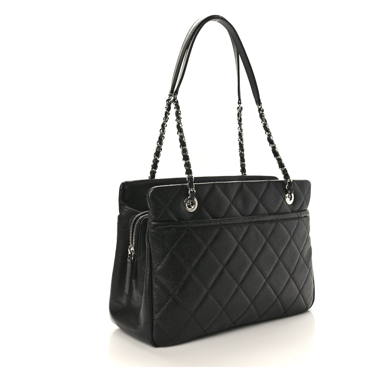 Chanel Caviar Quilted Timeless CC Soft Tote Black 2 of 10