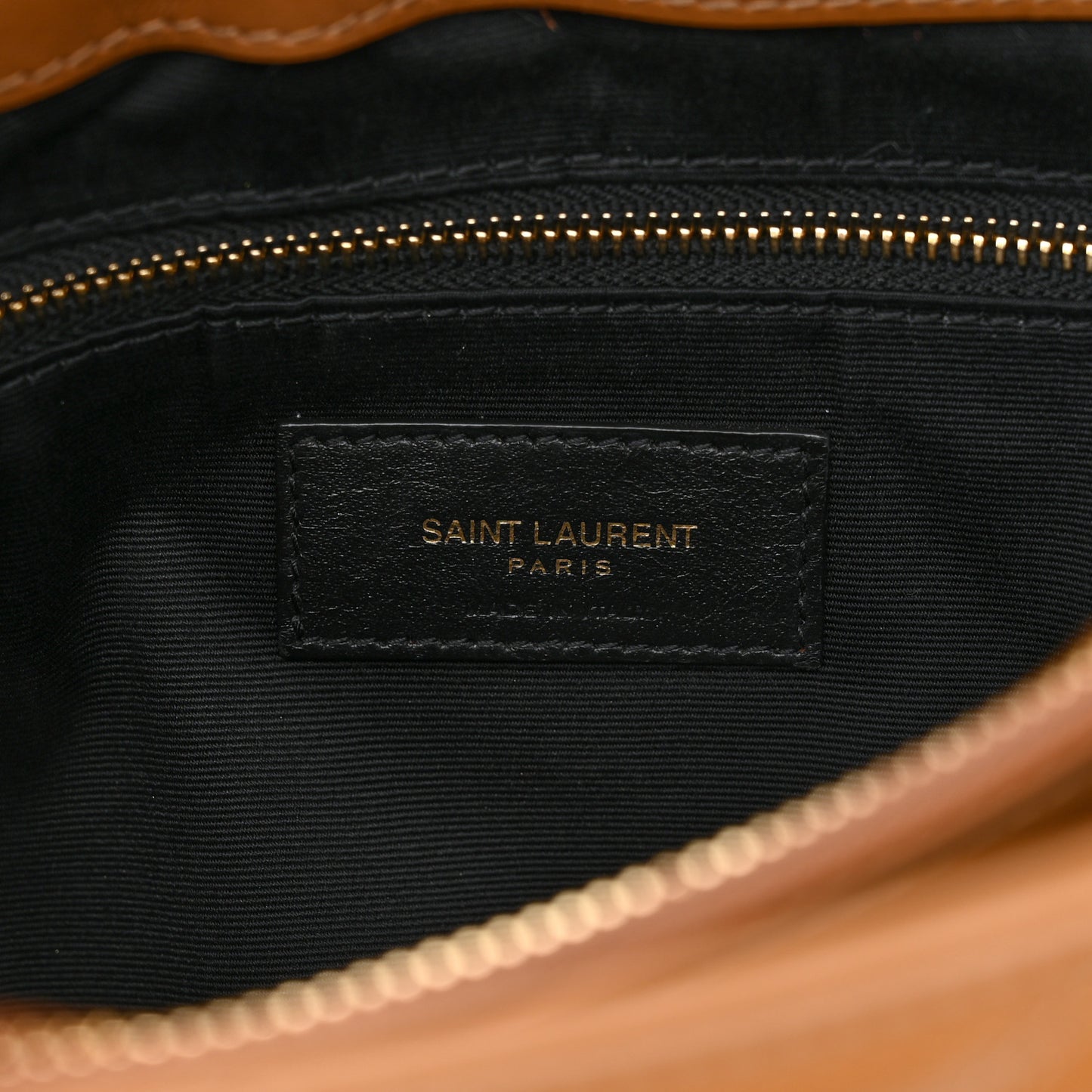 Calfskin Y Quilted Monogram Medium Loulou Chain Satchel Dark Natural