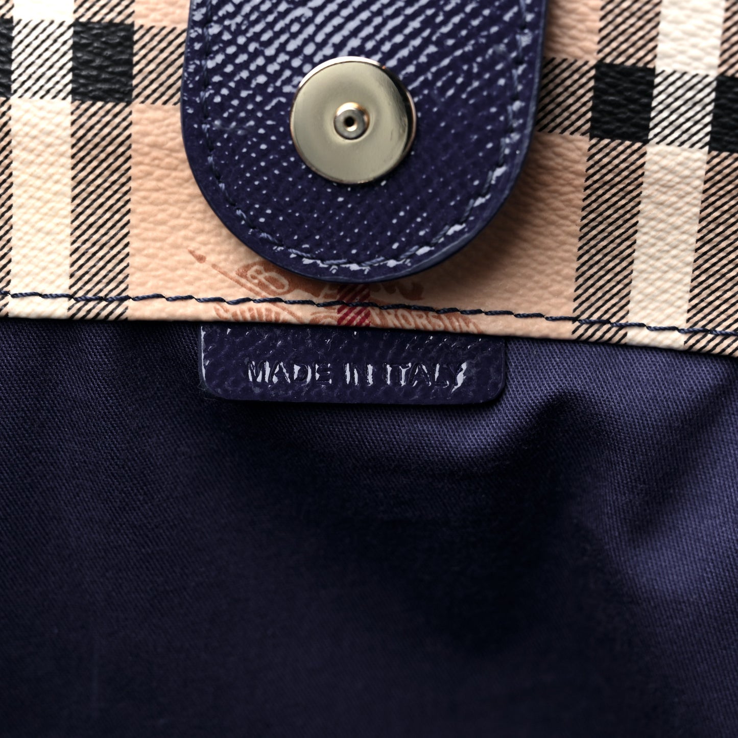 Haymarket Check Small Canterbury Tote Brilliant Blue