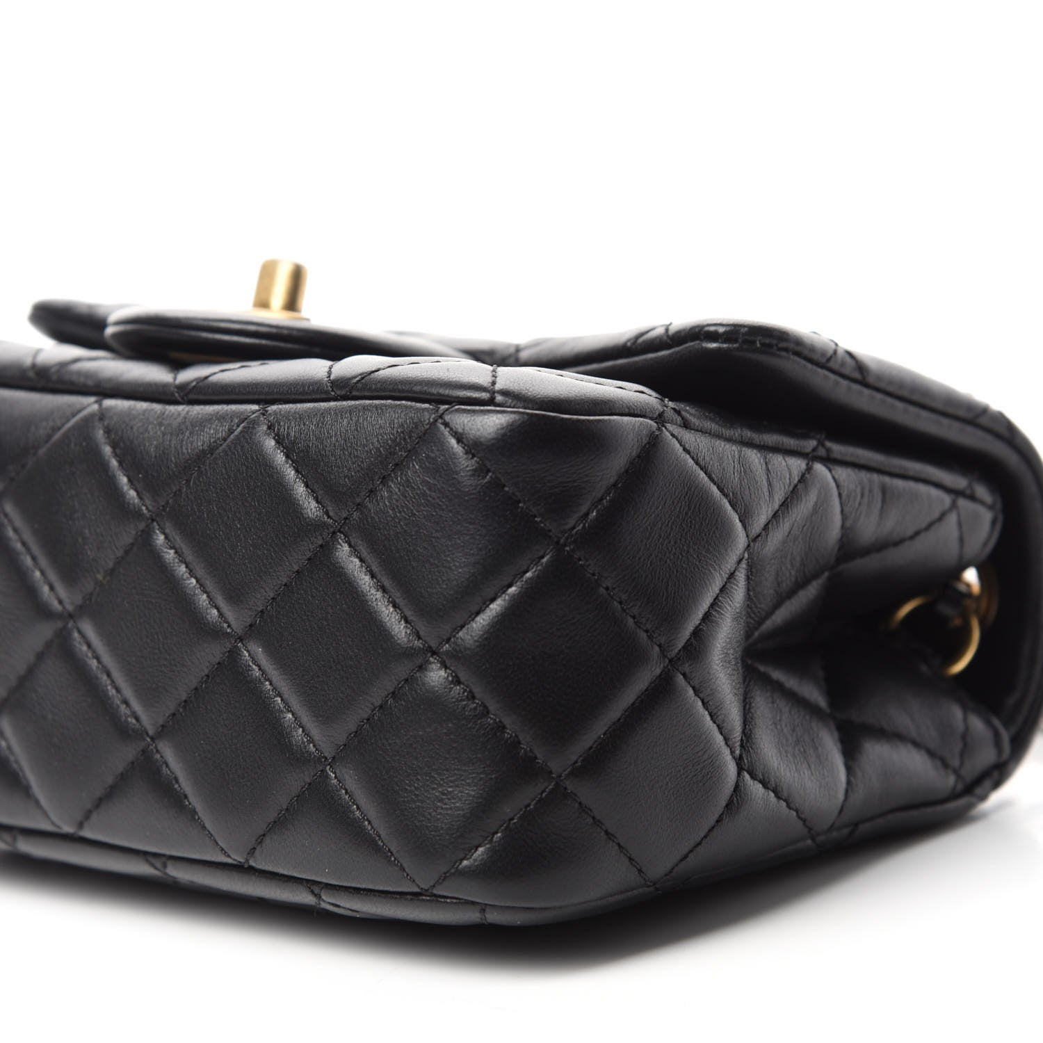 Chanel Lambskin Quilted Mini Pearl Crush Flap Black 7 of 11