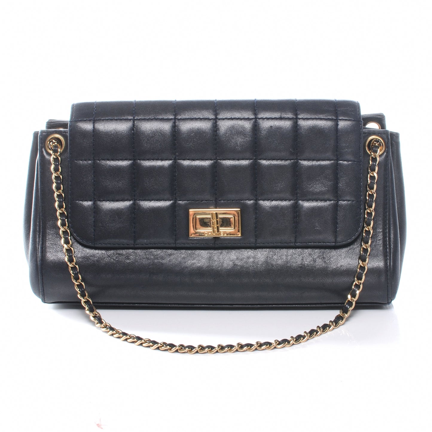 Lambskin Chocolate Bar Accordion Mademoiselle Black