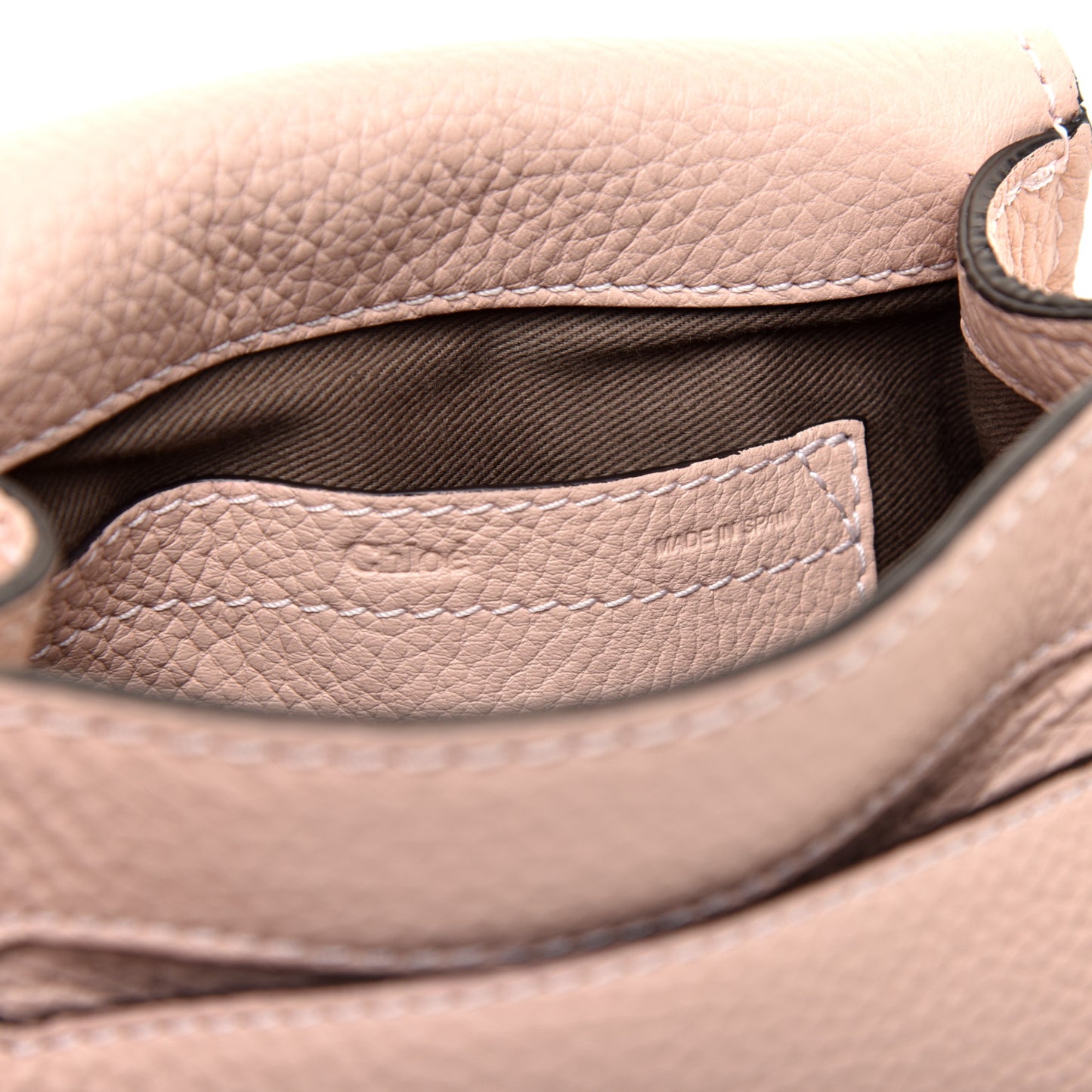 Calfskin Mini Marcie Round Crossbody Bag Blush Nude