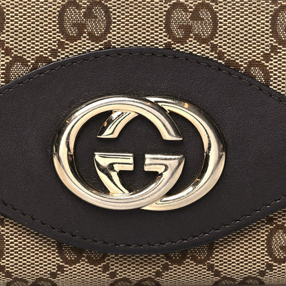 Gucci Monogram Margaux Calfskin Sukey Continental Wallet Beige Ebony Cocoa 8 of 13